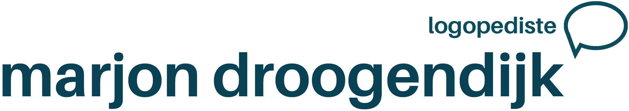 Marjon Droogendijk logopediste logo