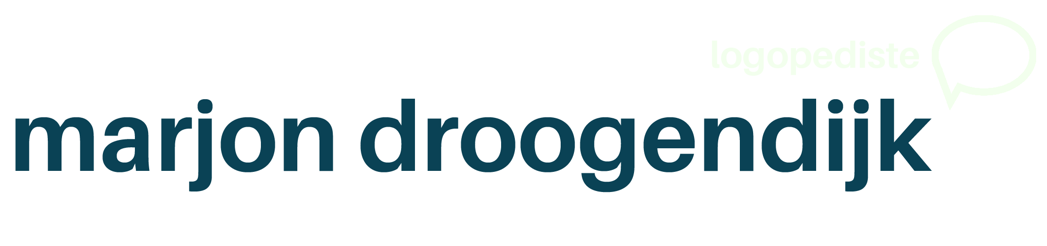 Marjon Droogendijk logopediste logo mobile